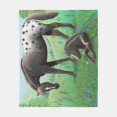 Umfassendes Appaloosa-Pferd und Fleecedecke (Vorderseite)