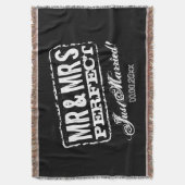 Umfassendes Geschenk Herrn und Frau Just Married Decke (Vorderseite Vertikal)