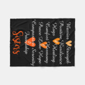 Umfassendes Schwarzes der RSD Fleecedecke (Vorderseite (Horizontal))