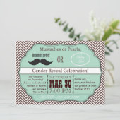 Umfrage bei grünen Mustern oder Perlen Einladung (Stehend Vorderseite)