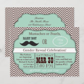 Umfrage bei grünen Mustern oder Perlen Einladung (Vorne/Hinten)