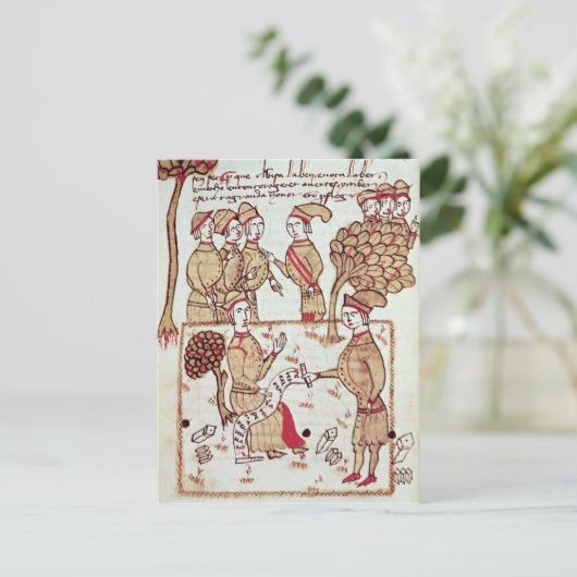 Umfrage bei seinen Mitarbeitern Postkarte (Stehend Vorderseite)