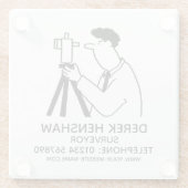 Umfrage und Umfrage Glasuntersetzer (Rückseite)