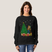 Umfrage Xmas Tree Lighting Weihnachtsmannmütze Sur Sweatshirt (Vorne ganz)