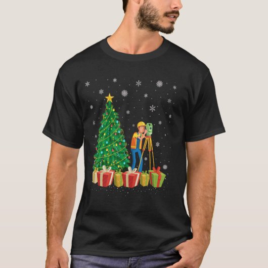 Umfrage Xmas Tree Lighting Weihnachtsmannmütze Sur T-Shirt (Vorderseite)