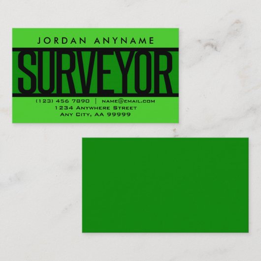 Umfrage zur Grünen Visitenkarte (Vorne/Hinten)