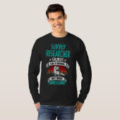 Umfrageforscher Saurus wie Normal Rex Dinosaurier T-Shirt (Vorne ganz)