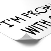 Umfragen mit möglichem Fehler von Plus oder Minus Poster (Ecke)