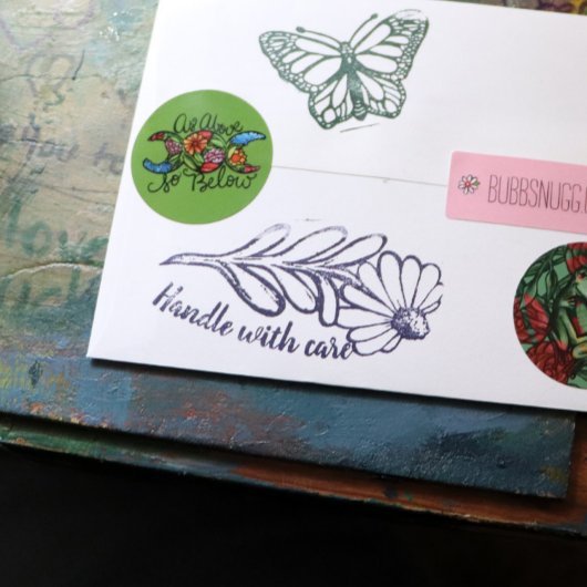 Umgang mit Care black mit Augen Susan Blume daisy Gummistempel