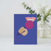 Umgang mit Mikrofon Postkarte (Stehend Vorderseite)