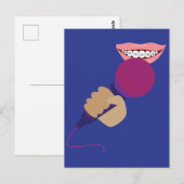 Umgang mit Mikrofon Postkarte (Vorne/Hinten)