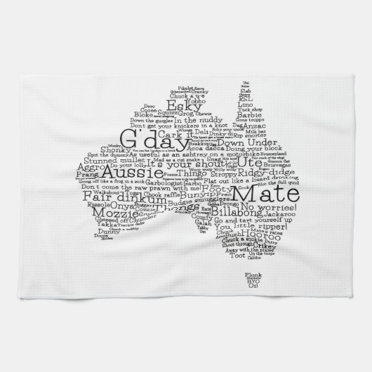 Umgangskarte Geschirrtuch (Horizontal)