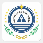 Umgangsmarke Quadratischer Aufkleber (Vorderseite)