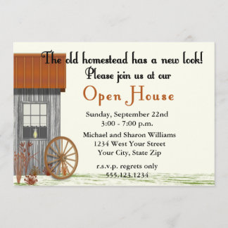 Umgebautes Zuhause Open House Party Einladung