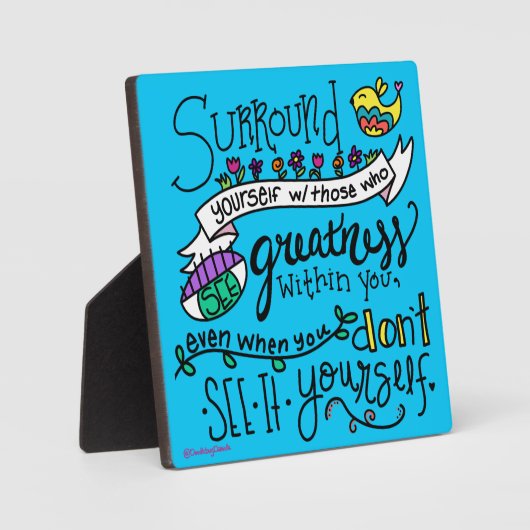 Umgeben Sie sich Fotoplatte (Vorderseite)