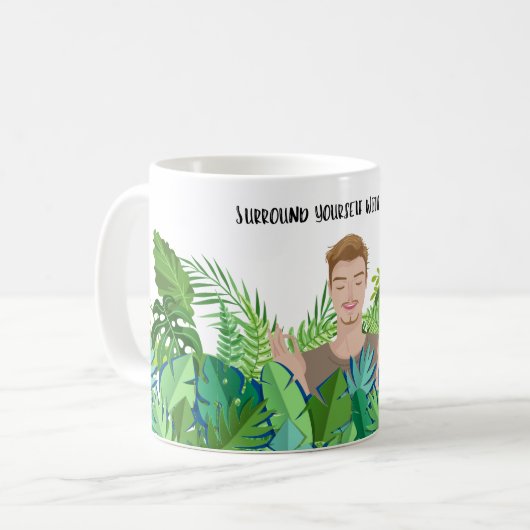 Umgeben Sie sich mit der Tasse der Pflanze (Vorderseite Links)