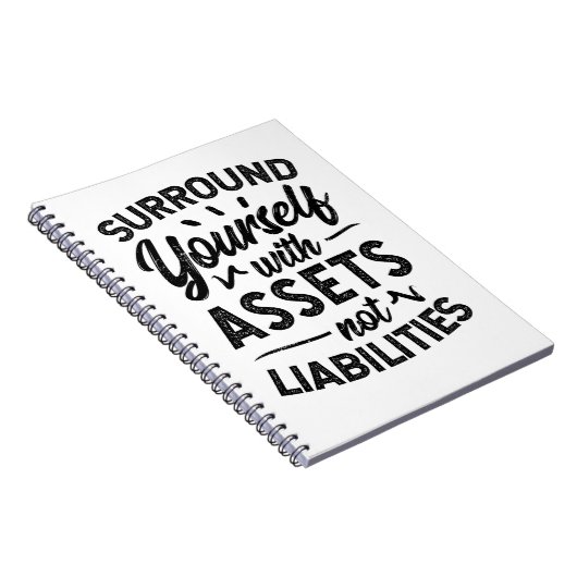 Umgeben Sie sich mit Vermögenswerten, die keine Ve Notizblock (Rechte Seite)