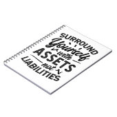 Umgeben Sie sich mit Vermögenswerten, die keine Ve Notizblock (Linke Seite)