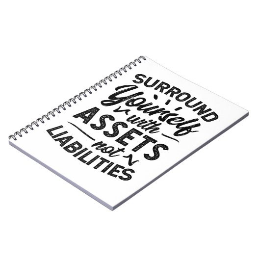 Umgeben Sie sich mit Vermögenswerten, die keine Ve Notizblock (Linke Seite)