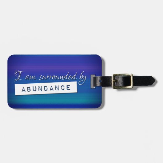 Umgeben von Abundance Jewel Tone Inspiration Gepäckanhänger (Vorderseite horizontal)