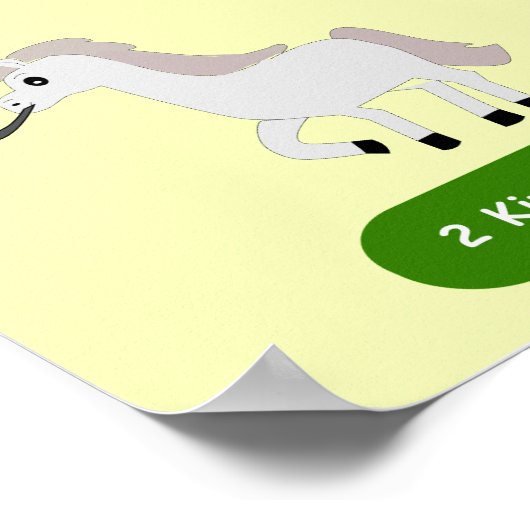 Umgeben von Angelpferden Poster (Ecke)