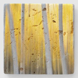 umgeben von Aspen-Bäumen Steinuntersetzer