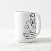 Umgeben von Jerks Funny Mug Kaffeetasse (VorderseiteRechts)
