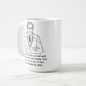 Umgeben von Jerks Funny Mug Kaffeetasse (Vorderseite Links)