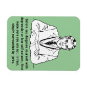 Umgeben von Jerks Funny Premium Magnet (Horizontal)