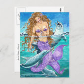 UMGEBEN VON JOY VON Diana Martin Postkarte (Vorne/Hinten)