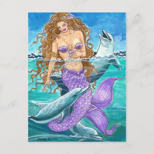 UMGEBEN VON JOY VON Diana Martin Postkarte (Vorderseite)