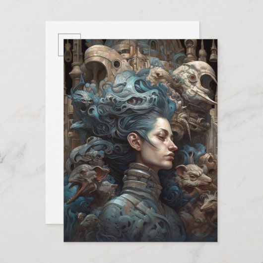 Umgeben von Monstern Weltkulturerbe Postkarte (Vorne/Hinten)