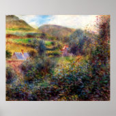 Umgebung von Berneval, Auguste Renoir Poster (Vorne)
