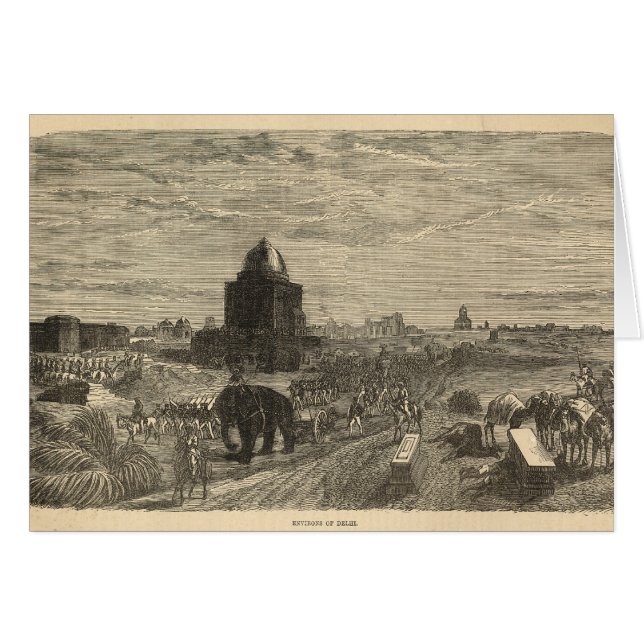 Umgebung von Delhi, 1857 (Vorderseite (Horizontal))