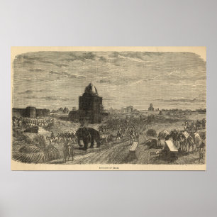 Umgebungen von Delhi, 1857 Poster