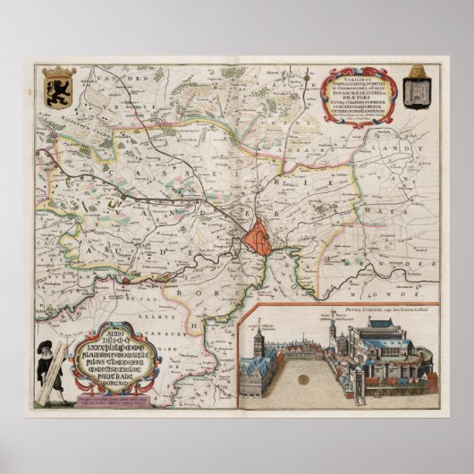 Umgebungen von Gent Poster (Vorne)