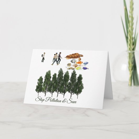 Umgebungsmeldungskarte gerettet dankeskarte (Vorderseite)