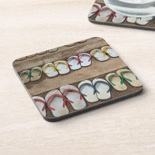 Umgedreht Flop-Sandeln Getränkeuntersetzer (Linke Seite)