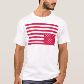 Umgedrehte amerikanische Flagge - Rot T-Shirt (Vorderseite)