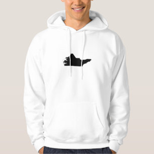 Umgedrehte Karte des North Carolina Hoodie