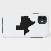 Umgedrehte Karte von Texas Case-Mate iPhone Hülle (Rückseite (Horizontal))