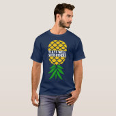 Umgedrehtes Ananas-Geschenk T-Shirt (Vorne ganz)