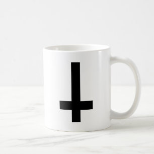 Umgedrehtes Kreuz Kaffeetasse