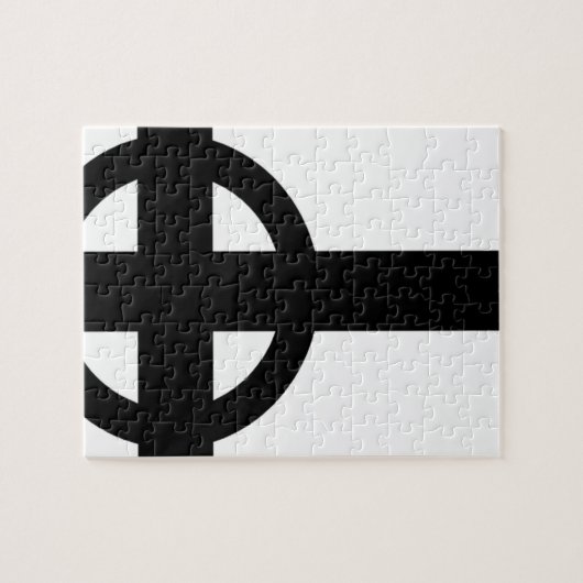 Umgedrehtes Kreuz Puzzle (Horizontal)