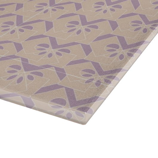 Umgedrehtes Lavendelmuster Schneidebrett (Ecke)
