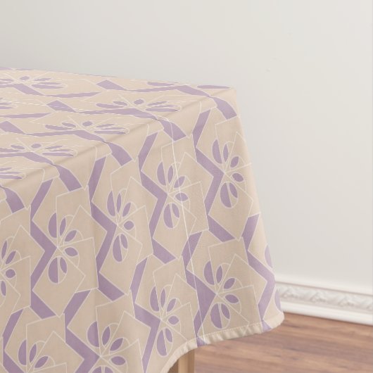 Umgedrehtes Lavendelmuster Tischdecke (Beispiel)