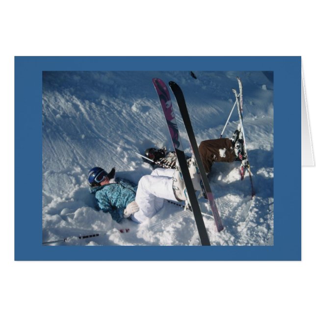 Umgedrehtes Skifahren (Vorderseite (Horizontal))