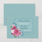 Umgefahrene Announcement Card Ankündigung (Vorne/Hinten)