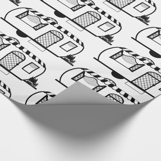 Umgehender Caravan Trailer Thunder_Cove Geschenkpapier (Ecke)