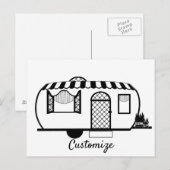 Umgehender Caravan Trailer Thunder_Cove Postkarte (Vorne/Hinten)